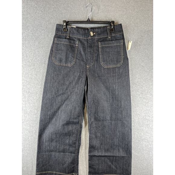 Anthropologie Maeve Colette Crop Wide-Leg Jeans Size 29 - Picture 2 of 7